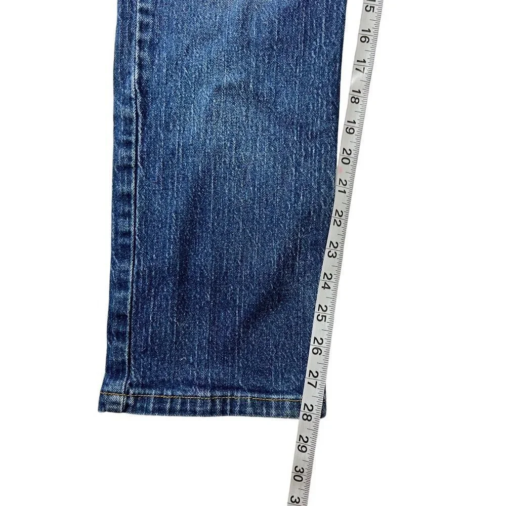 George Men's Straight Leg Blue Jeans